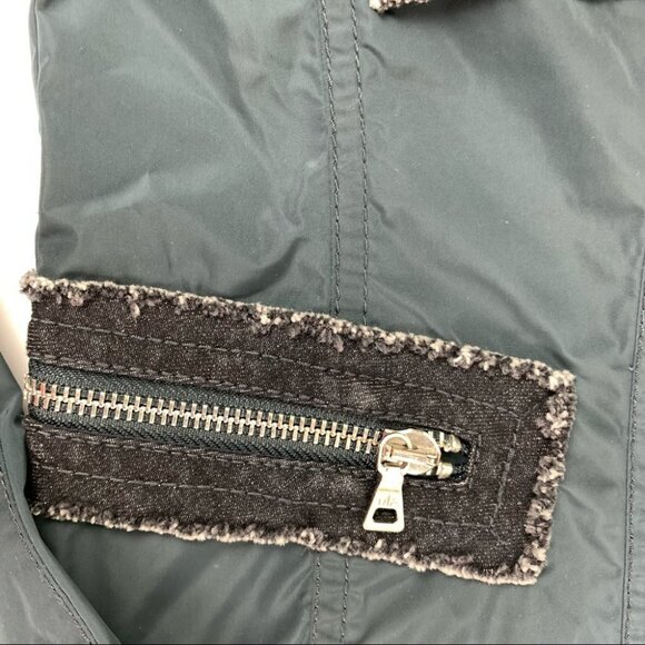 Marc Aurel Water Resistant Navy Blue Zippered Jacket size 36 - Picture 3 of 10